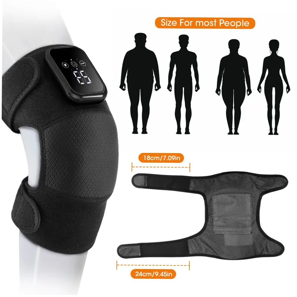 Smart Heating  amp; Massage Knee Wrap for Recovery