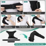 Rechargeable Heated Shoulder Wrap with Vibration Therapy - Image 3
