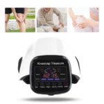 White LCD Heating Massage Knee Brace for Recovery - Image 5