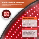 660nm Red Light Therapy Belt with Heat for Back Wellness - Image 4