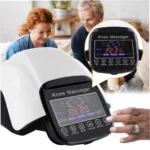 White LCD Heating Massage Knee Brace for Recovery