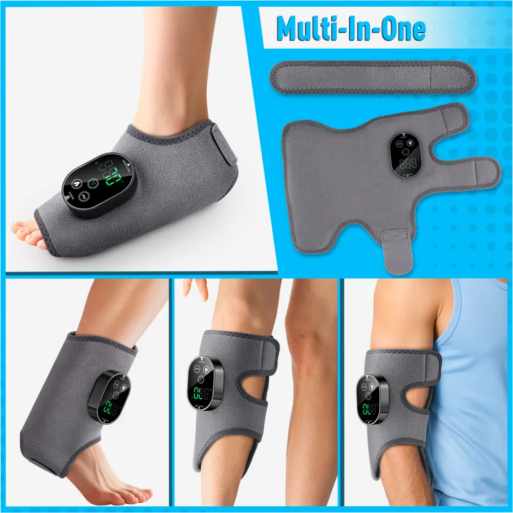 Heated Vibration Ankle Massager USB Rechargeable