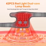 660nm & 850nm Red Light Knee Massager with Heat - Image 4