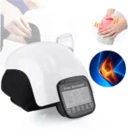 White LCD Heating Massage Knee Brace for Recovery - Image 4