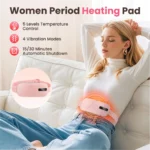 Pink Heating Belt USB Menstrual Relief Massage - Image 3