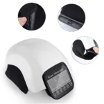 White LCD Heating Massage Knee Brace for Recovery - Image 6