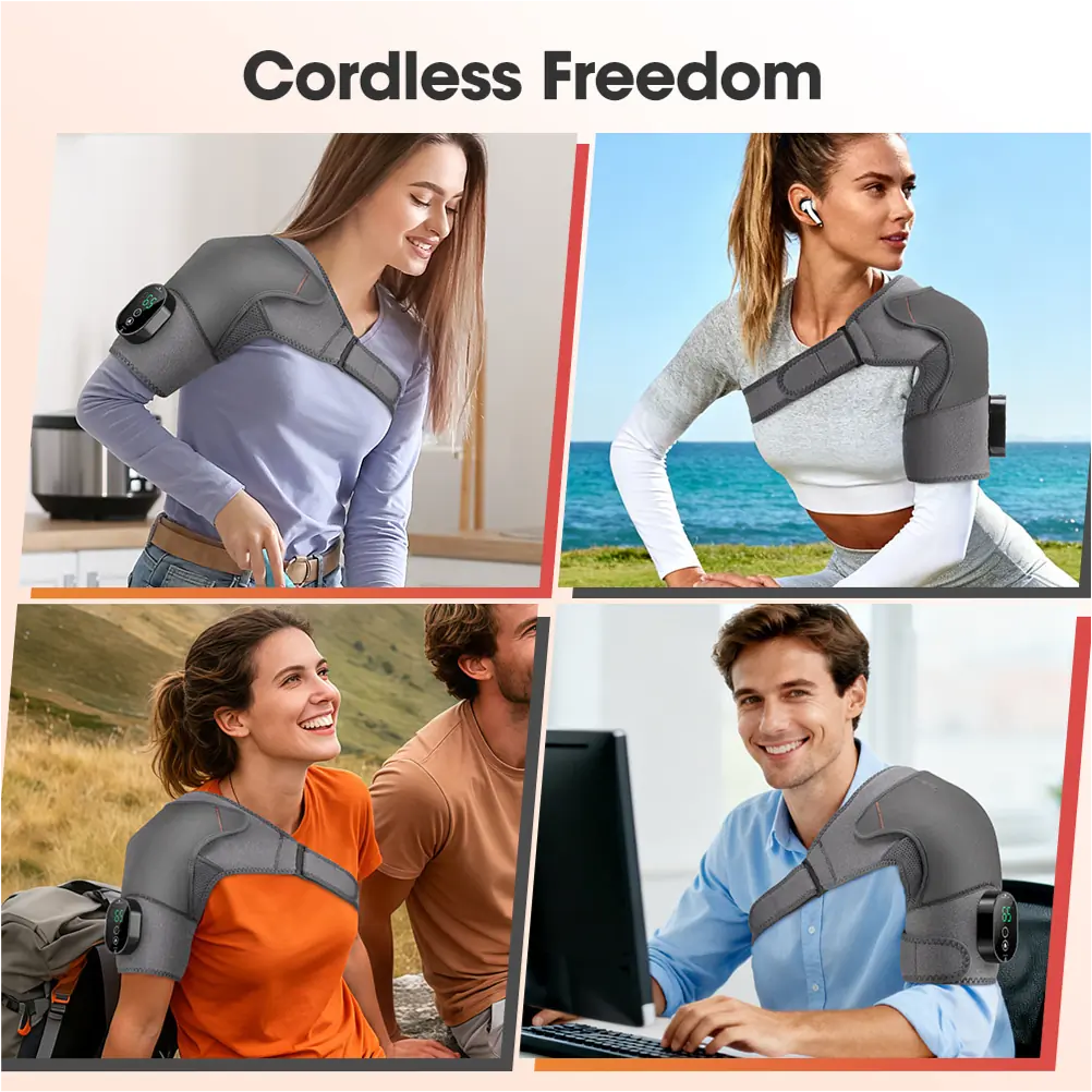 Smart Heated Shoulder Wrap with Five Temperature Settings
