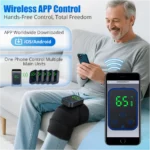 Smart Knee Massager with Heat, Vibration, App Control - Image 3