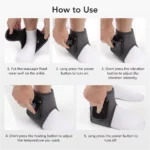 USB Charging Ankle Heating Massager with Vibration - Image 3