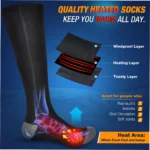 3-Level USB Heated Socks for Warmth & Comfort