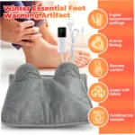 9-Level Heated Foot Pad with Remote and Timer