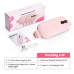 Pink Heating Belt USB Menstrual Relief Massage - Image 2